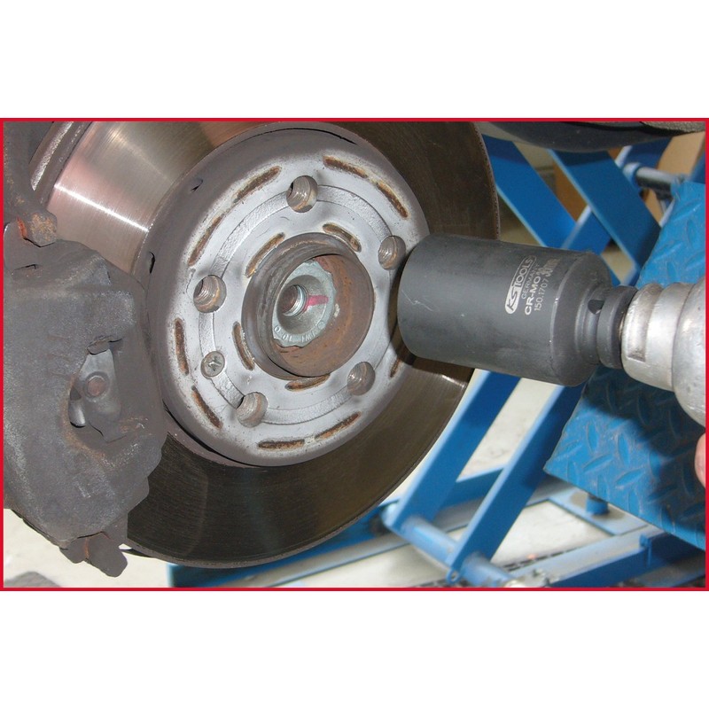 KS Tools 150.1703 Special drive shaft impact socket, 1/2", 27mm