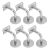 6 Pcs Wall Handrail Bracket 304 Stainless Steel Strong Bearing