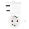kwmobile 2X Reiseadapter Indien Typ-D - Schuko Reise Adapter zu