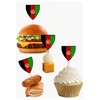AK Giftshop Afghanistan Flags Party Food Sticks Picks Cupcakes Decorations