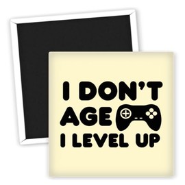 Gamer Level Up Motif - Fridge Magnet for Game Lovers - Cool Gamer Magnets - Funny Fridge Magnets - Gaming Accessories - Gift Ideas for Gamers - Fridge Decoration