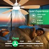 Ayaoty Ceiling Fans with Lights, 52 Inch Ceiling Fan with