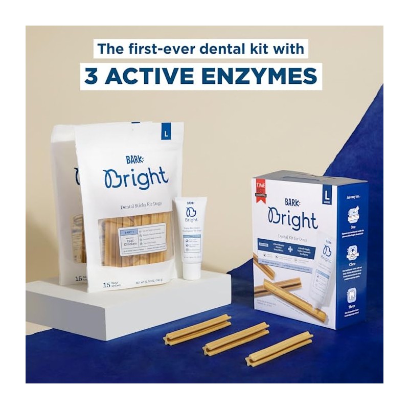 Bark BARK Bright Large Dental Kit for Dogs, 26.29 oz,31