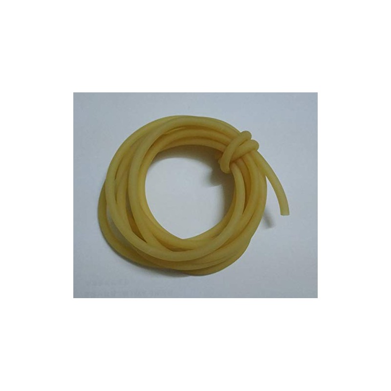 Natural Latex Rubber Tubing, 2 Meters 5x10mm(0.4" OD, 0.2" ID)