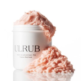 ULRUB Body Scrub, 16.2 oz (460 g) (Perfume Scrub), Dark Spots, Delicate Zones, Knees, Underarms, Upper Arms, Exfoliates, Butt, Elbow, Heels, CICA Extract, Placenta, Body Soap, Vitamin C Derivative