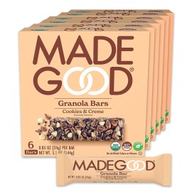 MadeGood Cookies and Creme Granola 6 Nut and Allergen Free Bars [Free Shipping]
