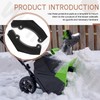 Pair of Snow Thrower Blower Wear Pads Compatible with Greenworks