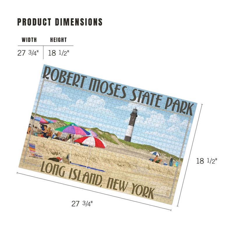 Lantern Press 1000 Piece Jigsaw Puzzle, Robert Moses State Park,