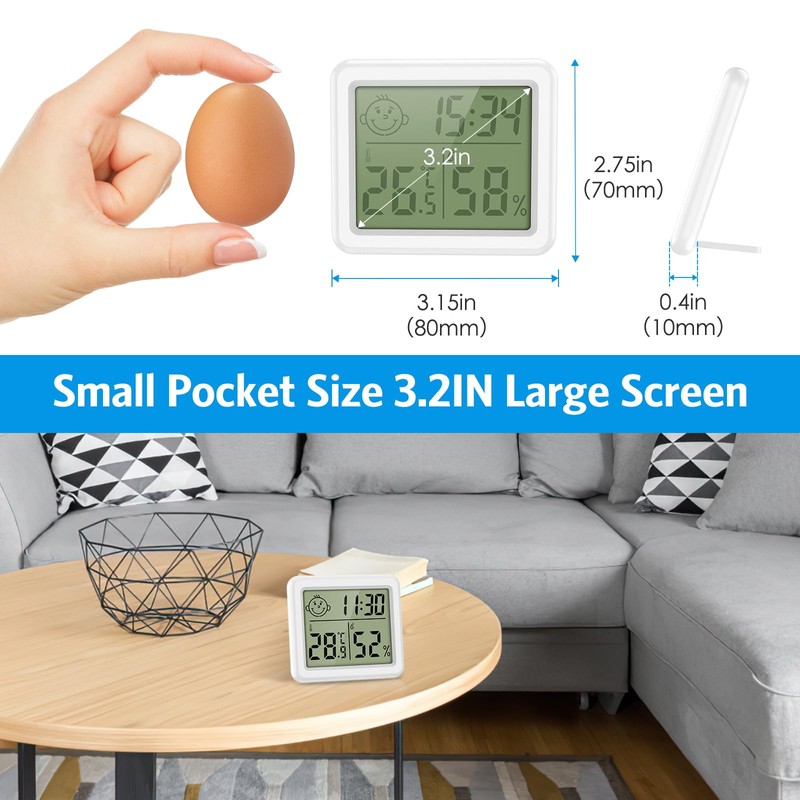 Brifit Digital Mini Thermometer Hygrometer, Hygrometer Indoor with High Accuracy,