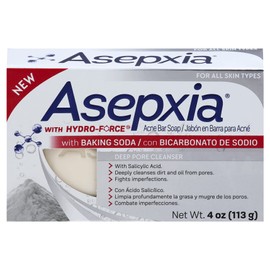 Asepxia Asepxia Deep Cleansing Acne Treatment Bar Soap with Baking Soda and 2% Salicylic Acid, 4 Ounce, Pack of 2