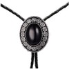 HUABOLA CALYN Bolo tie, Handmade Round Shape Western Cowboy Bola