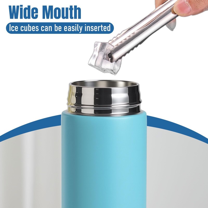 PARACITY Insulated Water Bottle, 15 oz Stainless Steel Water Bottles