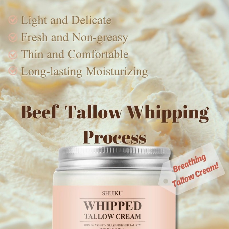 Beef Tallow for Skin with Honey Balm – All-Natural Moisturizer