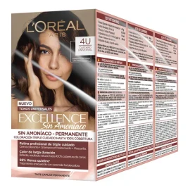 3 Tintes Para Cabello Excellence Sin Amoniaco L'oréal Paris