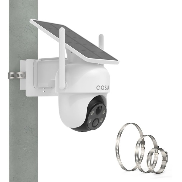 HOLACA PTZ Camera Pole Mount for AUSO/ANSQUE/SEHMUA/Tapo/Cinnado/Reolink Solar Security Cameras