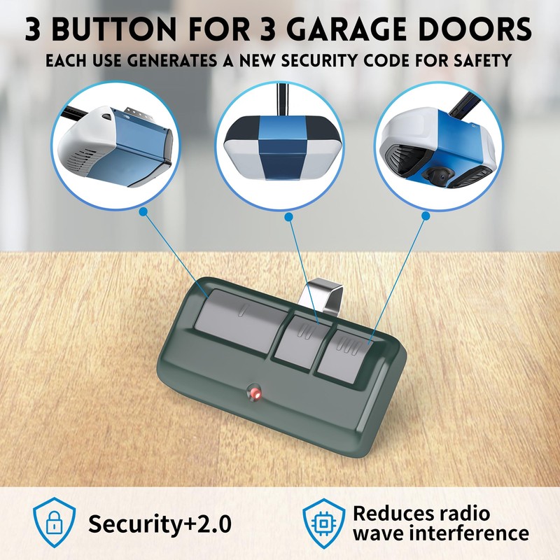 2 for Chamberlain LiftMaster Craftsman Garage Door Opener Remote 893LM