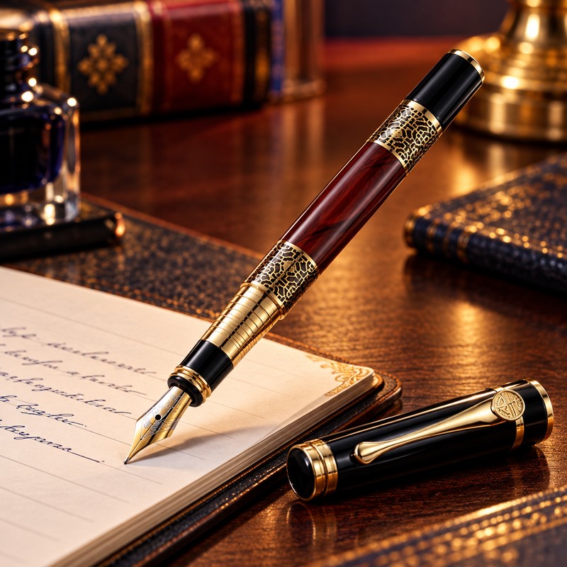 Metal Fountain Pen for Daily Writing – 0.5mm Standard Nib