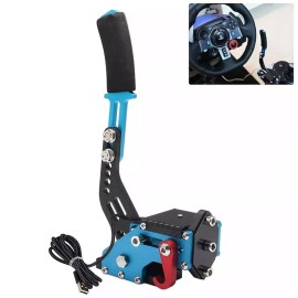 autoparts-accs 64 Bit USB PC Handbrake SIM for Racing Games G25/27/29 T500 T300 G923 G920 Blue