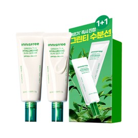 innisfree 이니스프리 그린티 히알루론산 진정 수분 선세럼 SPF50+ PA++++ 50ml 2개입 세트