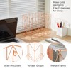 Y YOMA 1 Pack Rose Gold Hanging File Folder Organizer