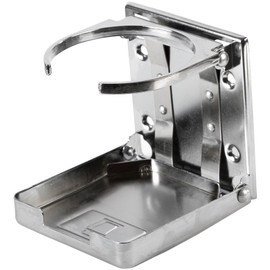 TUNIRO Bottle holder made of chrome-plated steel, foosball table football drinks holder, can holder, cupholder, foldable/foldable