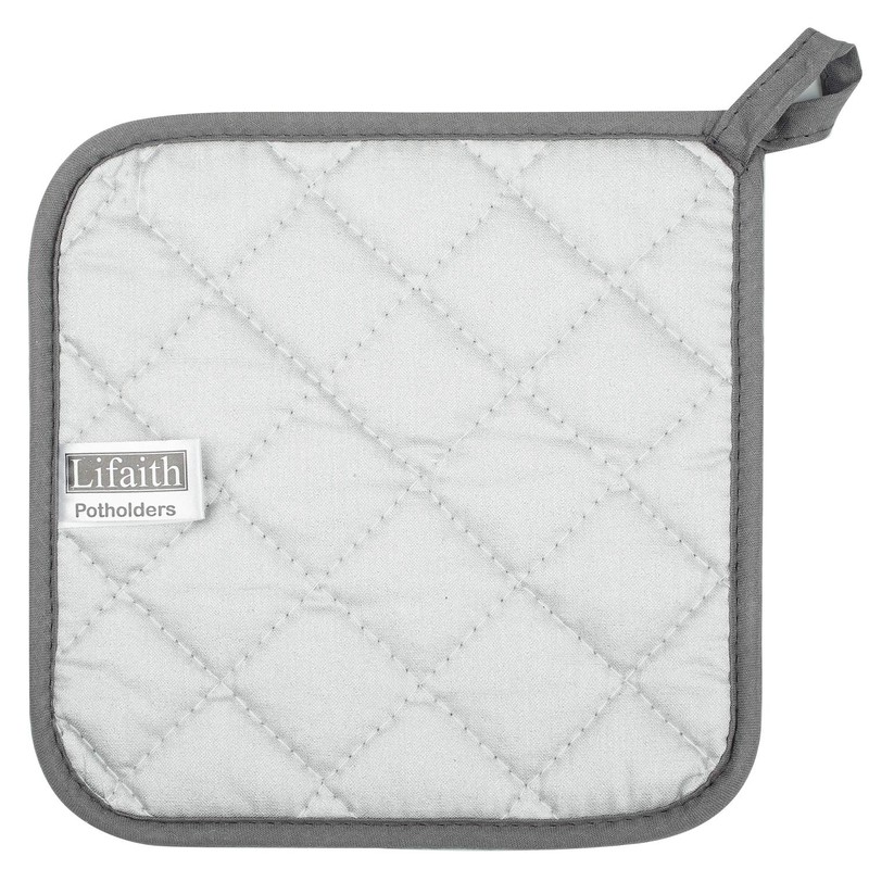 Lifaith 100% Cotton Kitchen Everyday Basic Terry Pot Holder Heat
