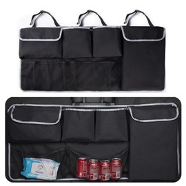 Taicols Car Trunk Organizer I Sport Touring Carbon Edition SUV - Spacious Storage, Backseat Hanging Bag, Tissue Holder, Car Trunk Organizer Backseat Hanging Storage Bag, Universal Car Accessories