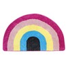 Lacomfy Rainbow Bath Rug - 2x3Ft Half Circle Bath Mat