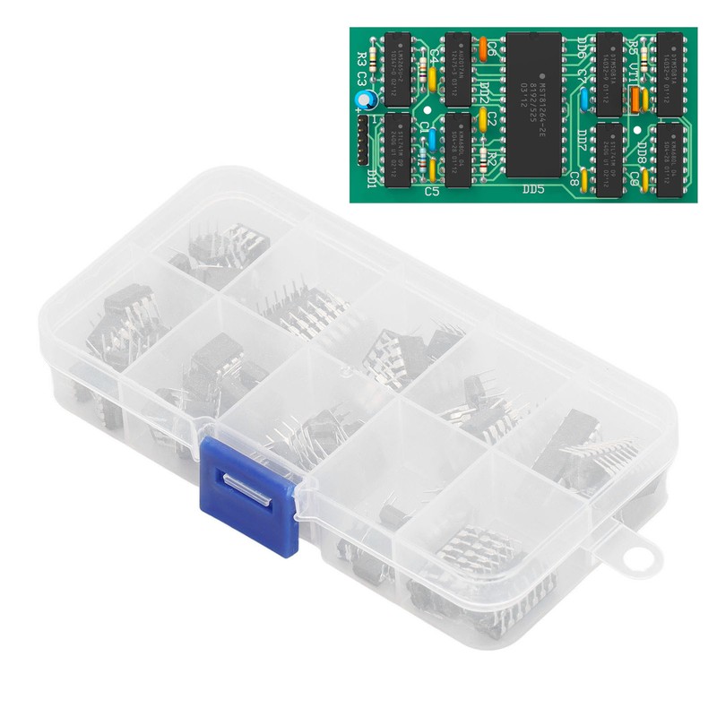 85 Pcs IC Assortment Kit 10 Specifications Integrated Circuit IC