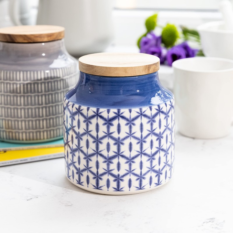 Mikasa Drift Ceramic Storage Canister for Tea, Coffee or Sugar,