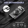 BABOBIU Electric Lighter Rechargeable Lighter Rocker Arm Lighter Windproof Flameless