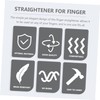 ORFOFE 6 Pcs Finger Straightener Plastic Thumb Splint with Sponge