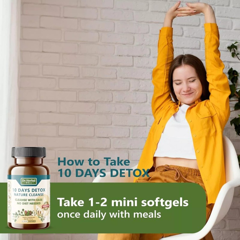 Dr. Hearbal 10 Days Detox Natural Cleanse with Ease No