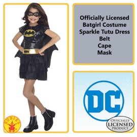 Rubie's Costume DC Superheroes Batgirl Sequin Dress Child Costume, Toddler