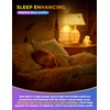 JandCase Amber Light Bulbs for Healthy Sleep, 3W Warm Light