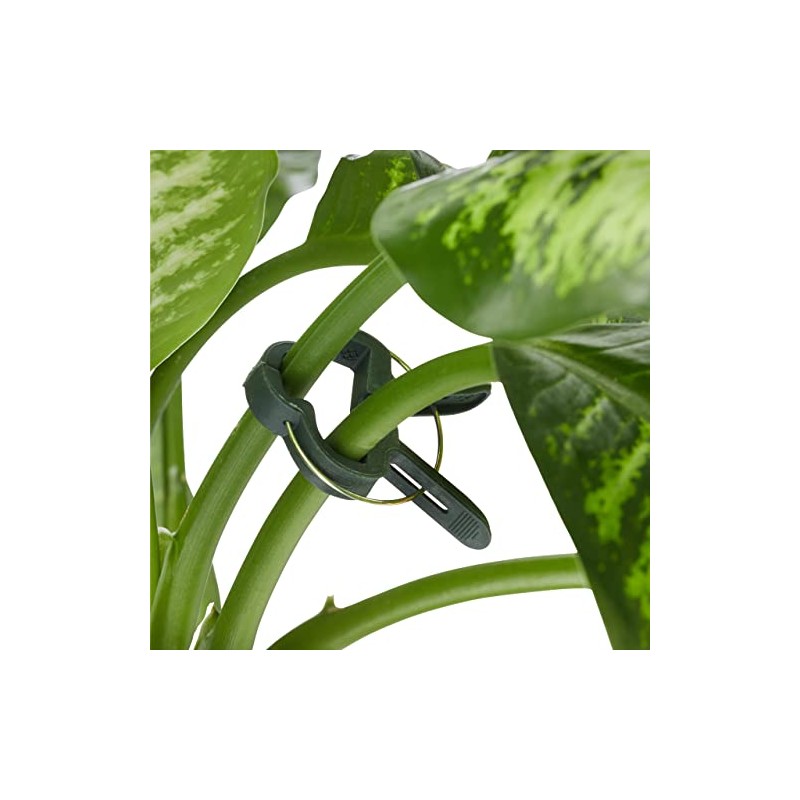 Relaxdays Plant Growing Supports, Stable Plant Clips, Twist Ties, Binding