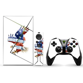 MightySkins Skin Compatible with NVIDIA Shield TV (2017) Pro - American Eagle | Protective, Durable, and Unique Vinyl Decal wrap Cover | Easy to Apply, Remove, and Change Styles | Made in The USA