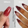 Burgundy Ombre Press On Nails - 24Pcs Almond French Tips