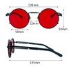 Inlefen Round Vintage Men's Metal Circle Sunglasses Women Men Sunglasses