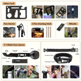 KAQINU First Aid Kit 250 Pcs for Outdoor Adventures