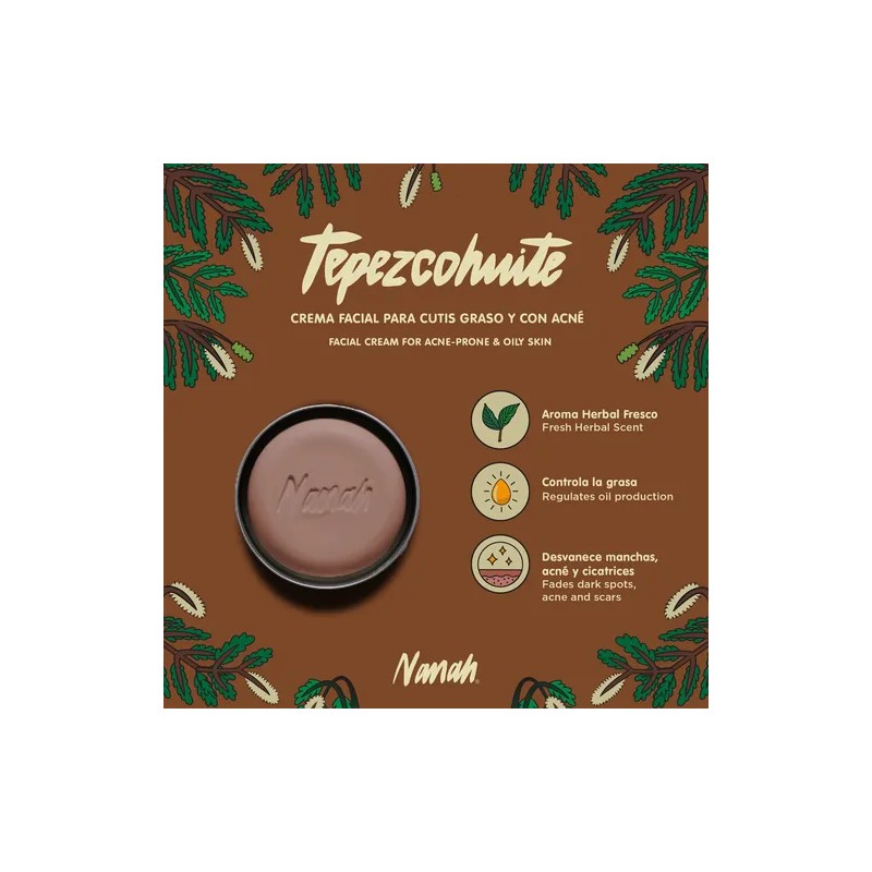 Nanah Crema Facial Natural De Tepezcohuite En Barra
