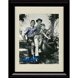 Andy Griffith Show Autograph Promo Print - Ron Howard, Don Knotts, Andy Griffth - Framed 8x10