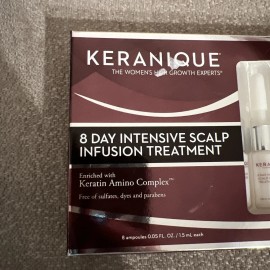 Keranique NEW!  Keranique 8 Day Intensive Scalp Infusion Treatment .05 oz x 8. W/ Keratin!