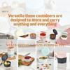 HEFA Small Containers with Lids, Snack Containers, Salad Dressing Containers,