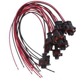 8-Pack Fuel Injector Connector Harness Pigtail Plug for 6.6L Duramax LLY, LBZ, LLM