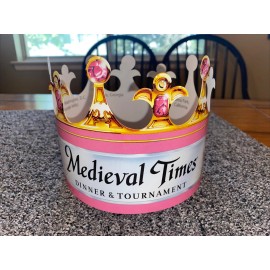 LOT (10) Medieval Times Dinner & Tourn Paper Crown Hat Adjustable - U Get All 10