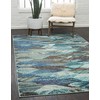 Unique Loom Sedona Collection Geometric Southwestern Blue Area Rug (5'