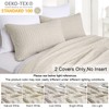 PHF 100% Cotton Waffle Pillowcases King Size, 2 Pack Soft