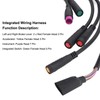 Electric Scooter Integrated Wiring Harness Central Control Line 1T5 Waterproof