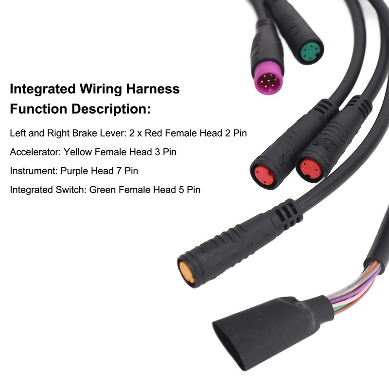 Electric Scooter Integrated Wiring Harness Central Control Line 1T5 Waterproof